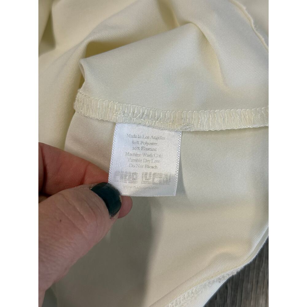 Ciao Lucia Tank Top Women's XL White Crop Made in Los Angeles USA - Picture 5 of 7